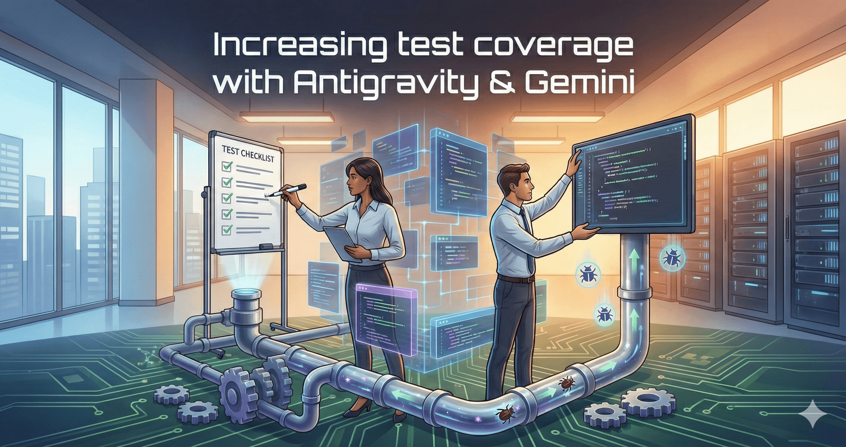 Increasing test coverage with Antigravity & Gemini